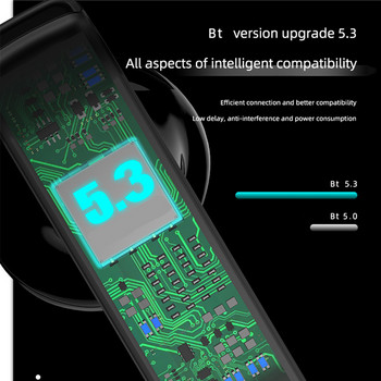 VAORLO E90 TWS Слушалки Bluetooth Слушалки С Микрофон Безжични Слушалки С Калъф за Зареждане Мощност Дисплей Сензорни Слушалки Слушалки