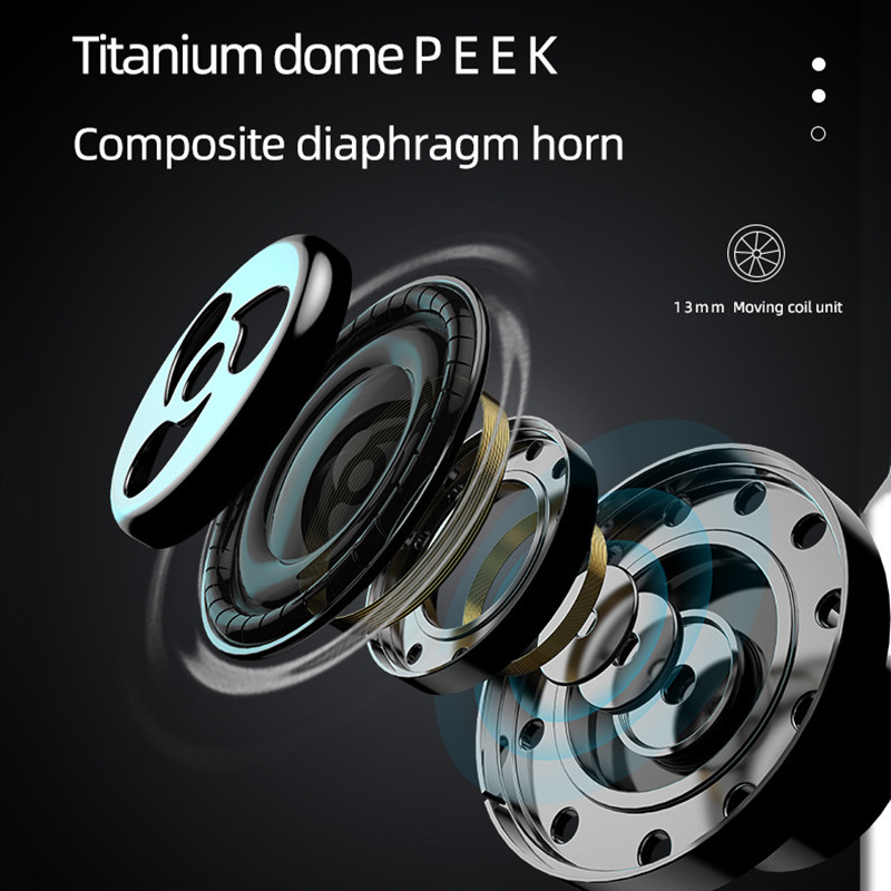 Căști VAORLO E90 TWS Căști Bluetooth cu microfon Căști fără fir cu carcasă de încărcare Afișaj de putere Căști cu control tactil