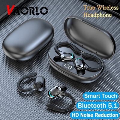 TWS Earbuds bluetooth 5.1 μουσική ασύρματο Ακουστικό Ακουστικό HIFI Bass Sports Earphones Οθόνη LED αδιάβροχο ακουστικό με μικρόφωνο
