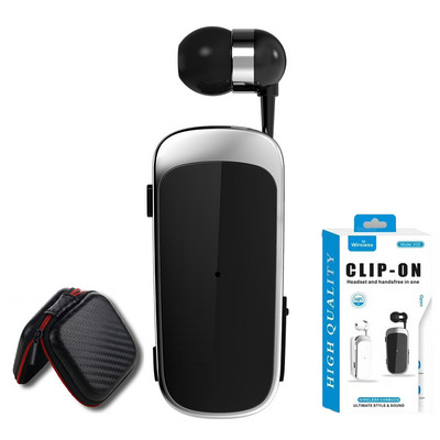 Nove K55 slušalice Bluetooth 5.2 bežične slušalice štipaljka za uho Podsjetnik na vibraciju za dolazni poziv Poslovna slušalica Hands-free slušalice