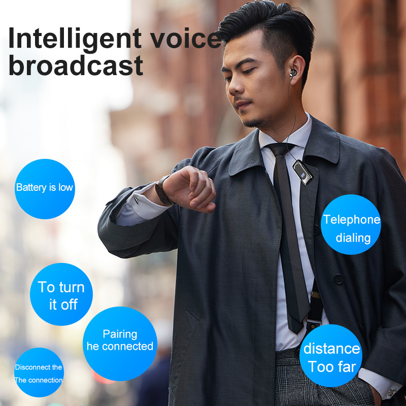 Nove K55 slušalice Bluetooth 5.2 bežične slušalice štipaljka za uho Podsjetnik na vibraciju za dolazni poziv Poslovna slušalica Hands-free slušalice