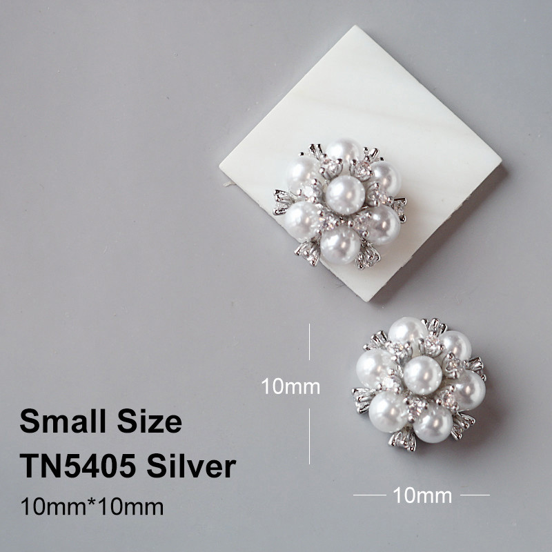 5db TN4918 Real Gold Crystal Pearl cirkon Nail Art strasszos fém manikűr köröm kiegészítők barkácsolás Köröm Dekoráció Köröm varázsa