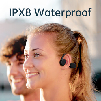 Ασύρματο ακουστικό Bluetooth IPX8 Αδιάβροχο ακουστικό κολύμβησης Bone Conduction με μνήμη 32G Ακουστικό μουσικής MP3 με μικρόφωνο