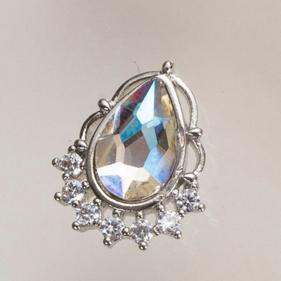 10 buc/lot 3D Love Heart Drop Octogon Colorat Zircon Aliaj Metal Nail Art Manichiura Unghii Accesorii DIY Decoratiuni pentru unghii Charms