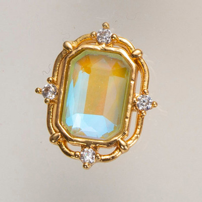 10 buc/lot 3D Love Heart Drop Octogon Colorat Zircon Aliaj Metal Nail Art Manichiura Unghii Accesorii DIY Decoratiuni pentru unghii Charms