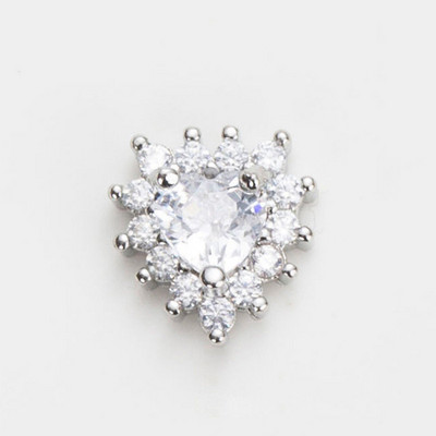 10 buc/lot 3D Love Heart Drop Octogon Colorat Zircon Aliaj Metal Nail Art Manichiura Unghii Accesorii DIY Decoratiuni pentru unghii Charms