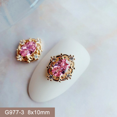 10 buc/lot 3D Love Heart Drop Octogon Colorat Zircon Aliaj Metal Nail Art Manichiura Unghii Accesorii DIY Decoratiuni pentru unghii Charms