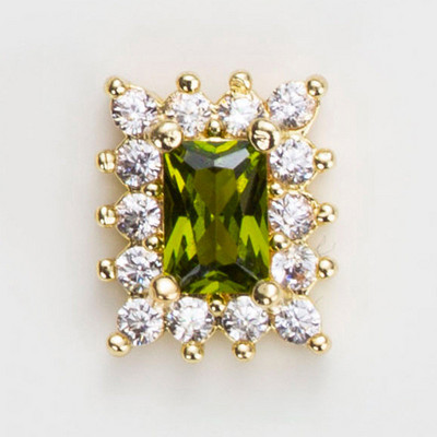 10 buc/lot 3D Love Heart Drop Octogon Colorat Zircon Aliaj Metal Nail Art Manichiura Unghii Accesorii DIY Decoratiuni pentru unghii Charms