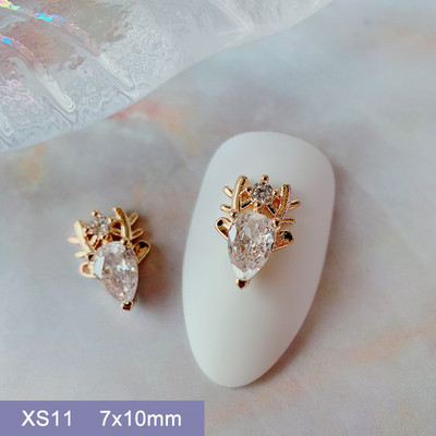 10 buc/lot 3D Love Heart Drop Octogon Colorat Zircon Aliaj Metal Nail Art Manichiura Unghii Accesorii DIY Decoratiuni pentru unghii Charms