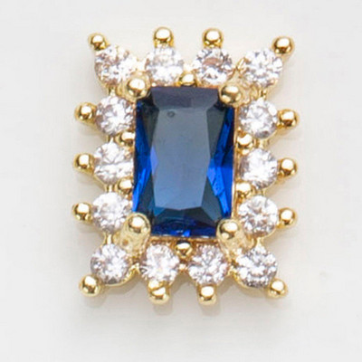 10 buc/lot 3D Love Heart Drop Octogon Colorat Zircon Aliaj Metal Nail Art Manichiura Unghii Accesorii DIY Decoratiuni pentru unghii Charms