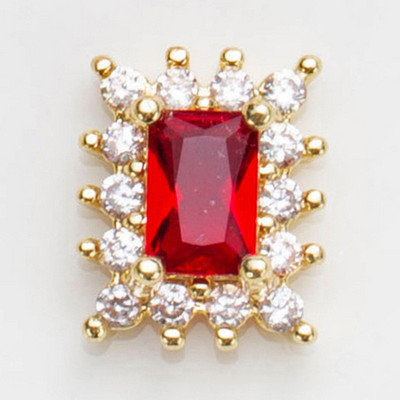 10 buc/lot 3D Love Heart Drop Octogon Colorat Zircon Aliaj Metal Nail Art Manichiura Unghii Accesorii DIY Decoratiuni pentru unghii Charms