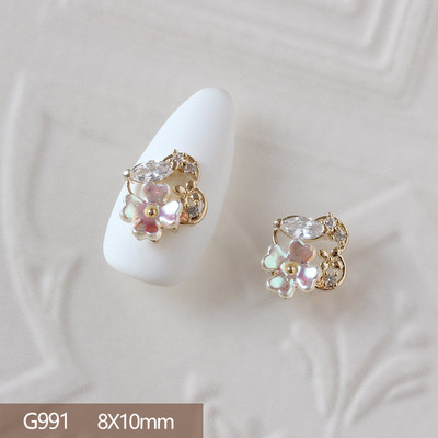 10 buc/lot 3D Love Heart Drop Octogon Colorat Zircon Aliaj Metal Nail Art Manichiura Unghii Accesorii DIY Decoratiuni pentru unghii Charms