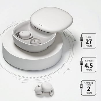 ASRM Sleep Wireless Headphones 2,6g Mini Bluetooth Earphone Sound Insulation Ανώδυνα φορώντας ακουστικά Stereo HIFI Sleep Earbuds