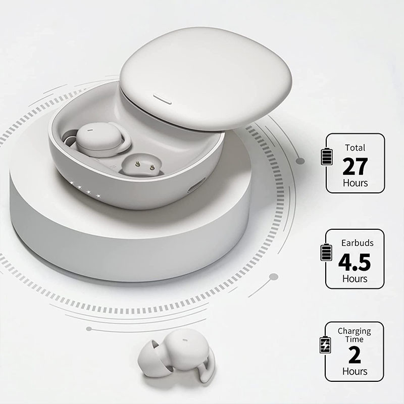 ASRM Sleep Wireless Headphones 2,6g Mini Bluetooth Earphone Sound Insulation Ανώδυνα φορώντας ακουστικά Stereo HIFI Sleep Earbuds
