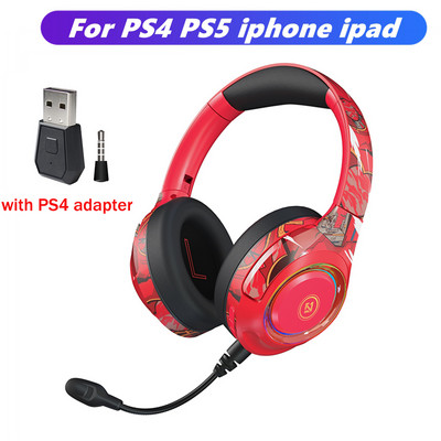 „Bluetooth 5.1“ stereofoninės „Hi-Fi“ belaidės ausinės su mikrofonu, sporto triukšmą slopinančios ausinės TF kortelių žaidimų ausinės, skirtos PS4 PS5 kompiuteriui