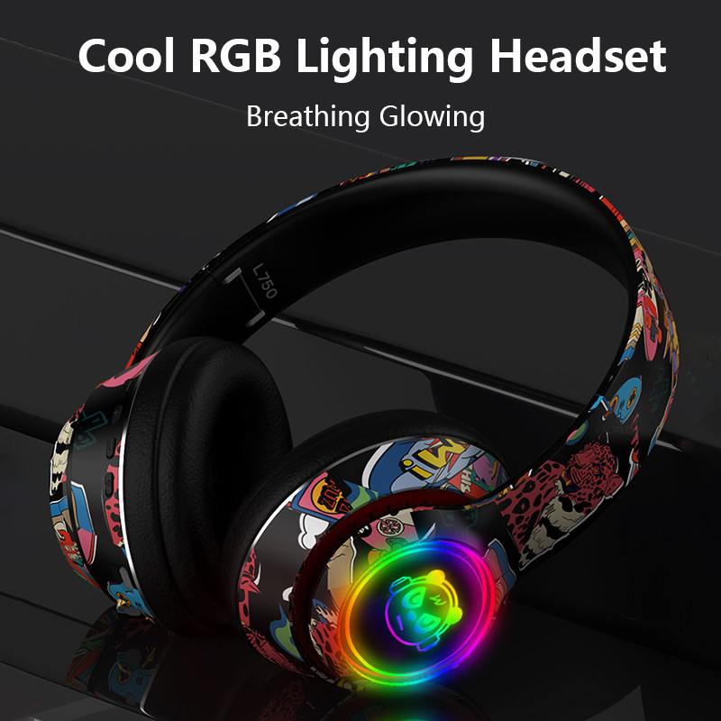 „Bluetooth 5.1“ stereofoninės „Hi-Fi“ belaidės ausinės su mikrofonu, sporto triukšmą slopinančios ausinės TF kortelių žaidimų ausinės, skirtos PS4 PS5 kompiuteriui