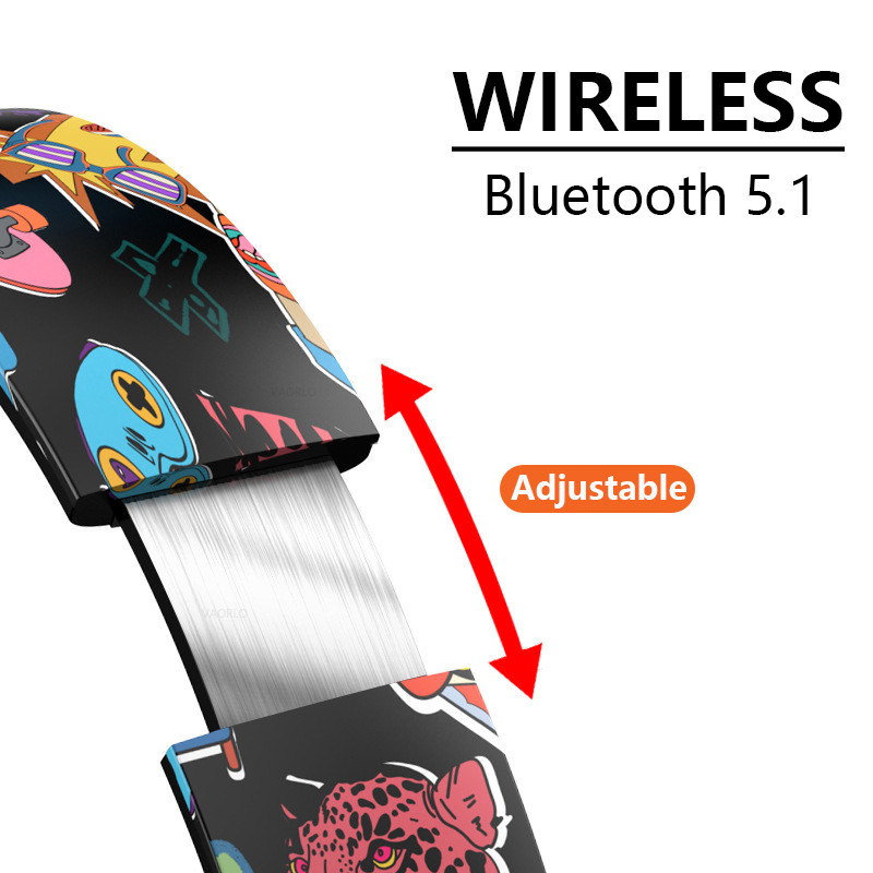 „Bluetooth 5.1“ stereofoninės „Hi-Fi“ belaidės ausinės su mikrofonu, sporto triukšmą slopinančios ausinės TF kortelių žaidimų ausinės, skirtos PS4 PS5 kompiuteriui