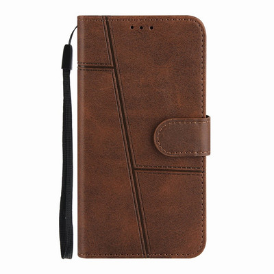 Прост калъф за Motorola Moto G100 G50 G40 G60 G60S G10 G30 G Pure E20 E30 E40 Edge 20 Pro Wallet Card Slot Leather Cover D09F