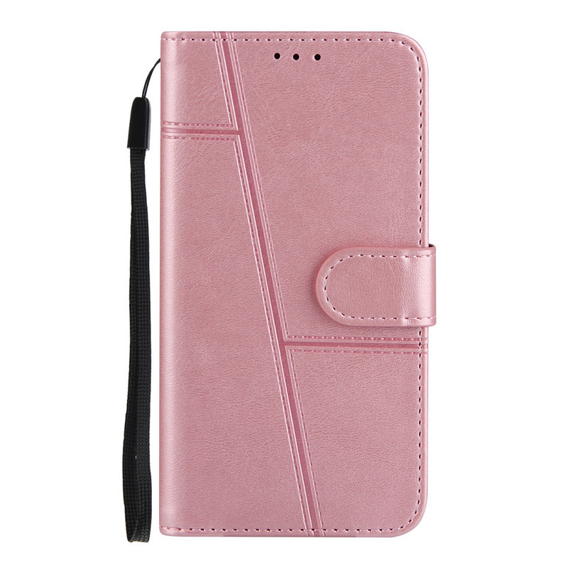 Прост калъф за Motorola Moto G100 G50 G40 G60 G60S G10 G30 G Pure E20 E30 E40 Edge 20 Pro Wallet Card Slot Leather Cover D09F