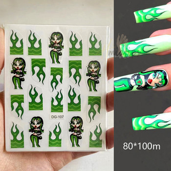 Αυτοκόλλητο 3D Nail Art Αυτοκόλλητα Αυτοκόλλητα Καρτούν κούκλα Αυτοκόλλητα συρόμενα αυτοκόλλητα μεταφοράς Συμβουλές Περιτύλιξης Διακόσμηση μανικιούρ σαλονιού