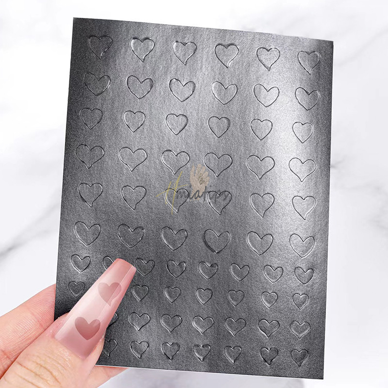 Nail Art Airbrush stencilek körmökhöz Szív Pillangó Medve Csillagok Üreges újrafelhasználható Körömtetováló Sablon Szalon Manikűr kellék