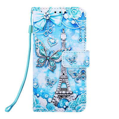 Husă ultra subțire pentru telefon din piele vopsită pentru Motorola Moto E6 E6S E7 G8 Power Lite Edge 2021 20 Pro G50 G30 G20 G10 G100 D03D