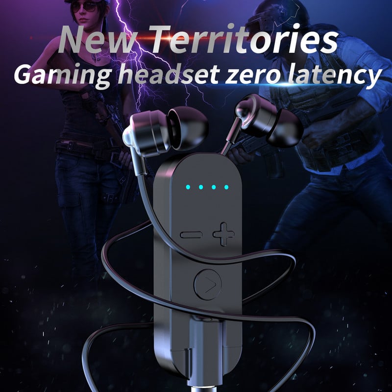 Bluetooth 5.1 fülhallgató ANC+ENC Zajszűrés Játék/Zene/Hívás Alacsony késleltetésű HiFi vezeték nélküli fejhallgató levehető audiokábel
