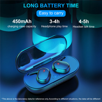 VAORLO 10 бр. Продажба на едро Y30 TWS безжични слушалки 5.0 Bluetooth 3D стерео слушалки с микрофон Спортни водоустойчиви хендсфри слушалки