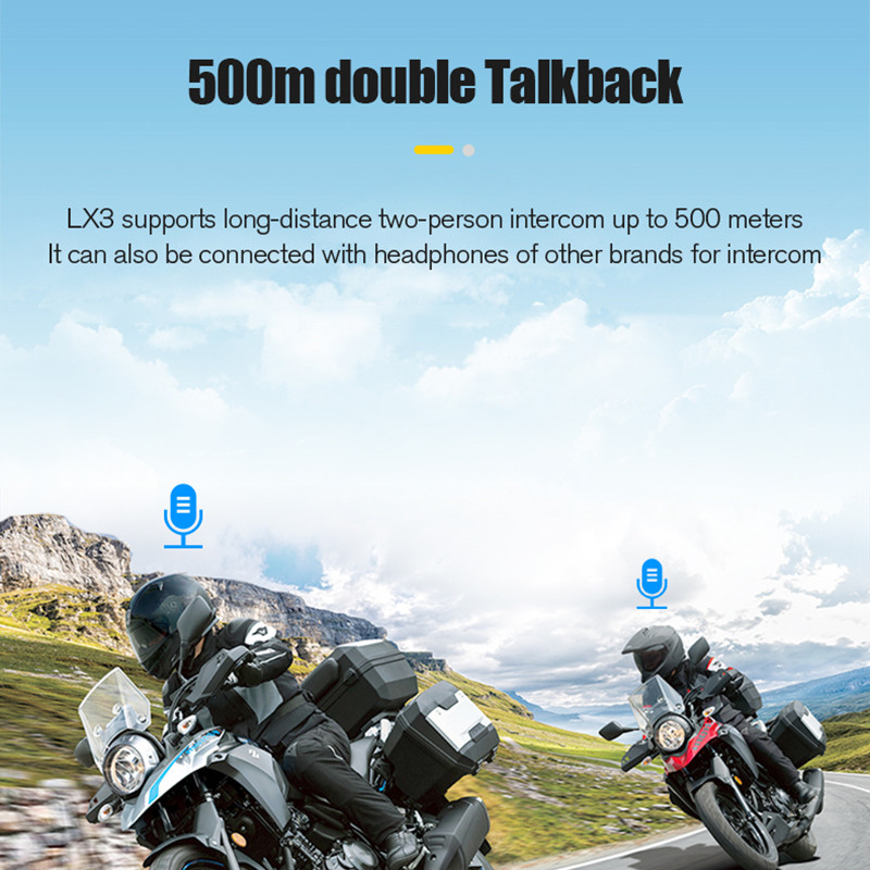 Motocikla ķivere Bluetooth austiņas 1200 mAh brīvroku zvanu stereo bezvadu austiņas pret iestrēgšanu ūdensnecaurlaidīgas austiņas MP3 atskaņotāji