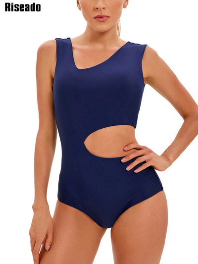 Riseado Μαγιό One Piece Cut Out Γυναικεία 2023 Sexy Monokini Νέο μαγιό Navy μαγιό για γυναίκες Ρούχα παραλίας