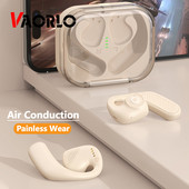 Naujos atviram orui laidžios ausinės HiFi stereo žemų dažnių garsiakalbis muzikinės ausinės triukšmo mažinimo vandeniui atsparios sportinės ausinės su HD mikrofonu