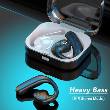 Νέα ακουστικά ανοιχτού αέρα αγωγιμότητας HiFi Stereo Subwoofer Μουσική Ακουστικά Μείωση θορύβου Αδιάβροχα αθλητικά ακουστικά με μικρόφωνο HD