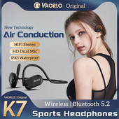 Γνήσια VAORLO Air Conduction Ακουστικά Bluetooth 5.2 ENC Ασύρματο ακουστικό ακύρωσης θορύβου με HD Dual Mic Sports Headset