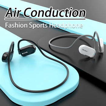 Оригинални VAORLO слушалки с въздушна проводимост Bluetooth 5.2 ENC шумопотискащи безжични слушалки с HD двоен микрофон Спортни слушалки