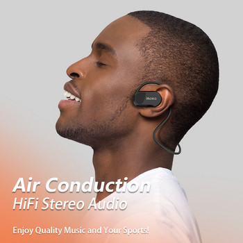 Оригинални VAORLO слушалки с въздушна проводимост Bluetooth 5.2 ENC шумопотискащи безжични слушалки с HD двоен микрофон Спортни слушалки