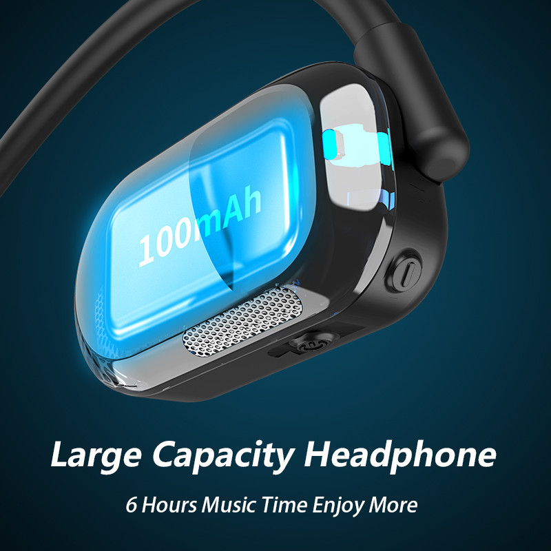 Γνήσια VAORLO Air Conduction Ακουστικά Bluetooth 5.2 ENC Ασύρματο ακουστικό ακύρωσης θορύβου με HD Dual Mic Sports Headset