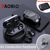 Ear Clip Air Conductive Earphone 5.2 Bluetooth Digital Display Ασύρματο ακουστικό αφής Αθλητικά ακουστικά ακύρωσης θορύβου για Xiaomi