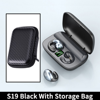 Ear Clip Air Conductive Earphone 5.2 Bluetooth Digital Display Ασύρματο ακουστικό αφής Αθλητικά ακουστικά ακύρωσης θορύβου για Xiaomi