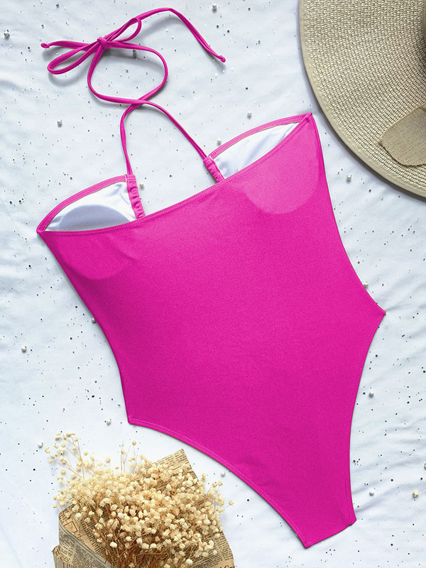 Dámske sexy plavky Riseado s hlbokým výstrihom, jednodielne plavky s nariaseným výstrihom 2023, zavinovacie, monokini, jednodielne, s vysokým výstrihom