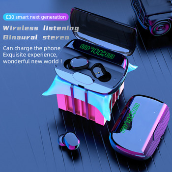 VOARLO TWS Earbuds Bluetooth 5.1 HIFI Music Ασύρματο ακουστικό LED αφής gaming ακουστικά με HD Mic Sports Αδιάβροχο ακουστικό