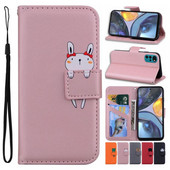 Θήκες τηλεφώνου πολυτελείας θήκης πορτοφολιού για Nokia 2.4 3.4 G21 G11 Cute Animal Cat Dogs Frog PU Δερμάτινο κάλυμμα D22G