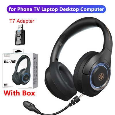 Νέο Bluetooth 5.1 Gaming Ακουστικά HIFI Stereo Bass Wireless Headphones TF Card with Mic Sports Headset for PS4 PC Laptop Phone