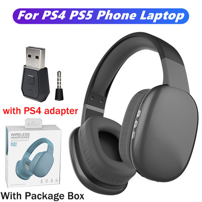 Νέο Bluetooth 5.1 Gaming Ακουστικά HIFI Stereo Bass Wireless Headphones TF Card with Mic Sports Headset for PS4 PC Laptop Phone
