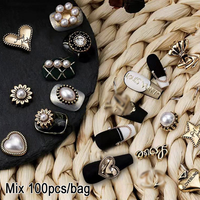 3D Ganta Muerte Nail Charms Μεταλλικά στρας Πολύτιμοι λίθοι Glitter Ακρυλικά Nail Art Κοσμήματα Μανικιούρ Διακόσμηση νυχιών Αξεσουάρ