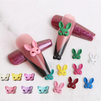 30 бр. Kawaii Cat Златно Сребро Pretty Girls Nail Art Decorations Смесени черешови талисмани Сладки анимационни мъниста за нокти Блестящи кристали