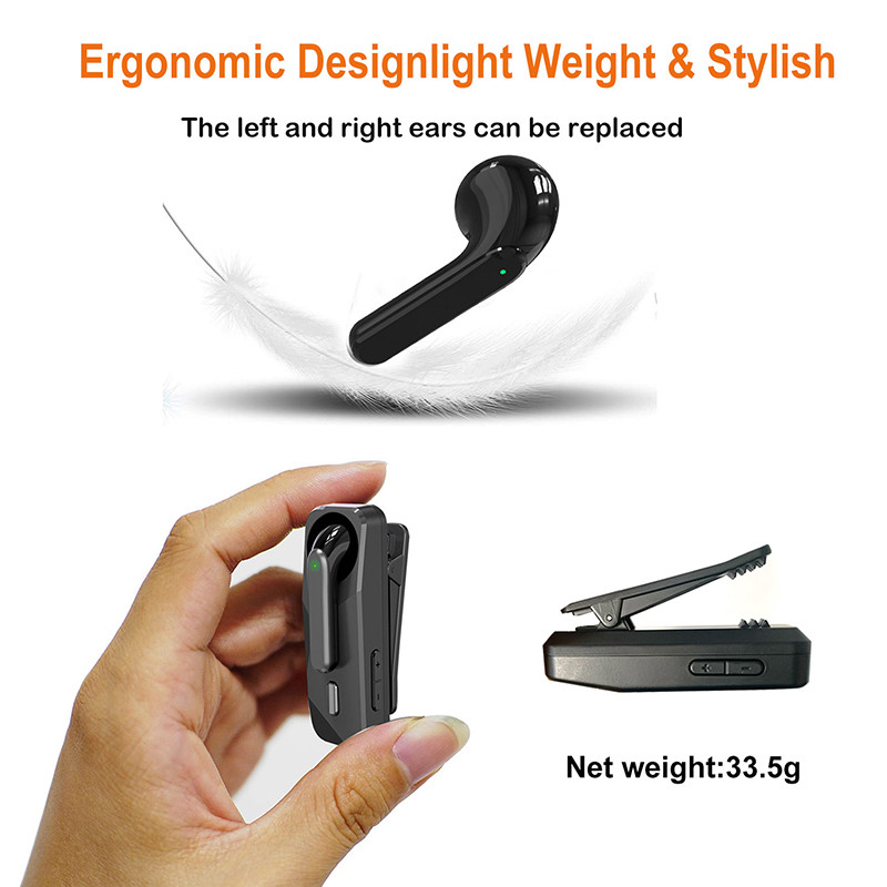 Ärikõrvaklapid Bluetooth 5.1 Lavalier sissetuleva vibratsiooni meeldetuletus juhtmevabad kõrvaklapid Spordi kõrvaklapid Paar vabakäepeakomplekt