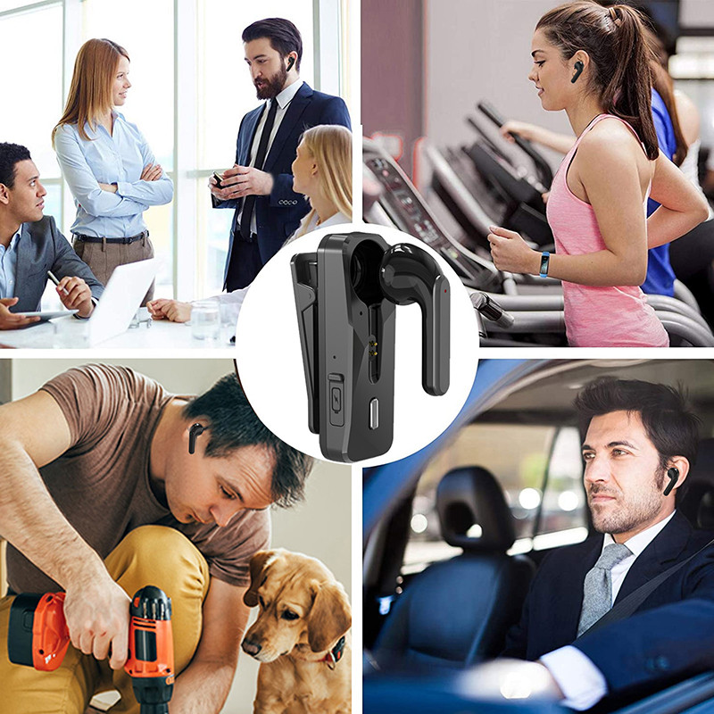 Ärikõrvaklapid Bluetooth 5.1 Lavalier sissetuleva vibratsiooni meeldetuletus juhtmevabad kõrvaklapid Spordi kõrvaklapid Paar vabakäepeakomplekt