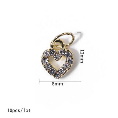 Brelocuri pentru unghii Piercing Bijuterii suspendate Modele din aliaj metalic Unghii 3D Pietre de decorare Acrilic Manichiura