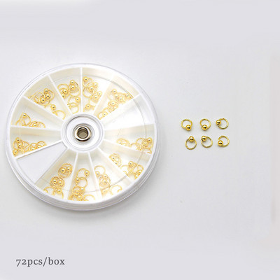 Brelocuri pentru unghii Piercing Bijuterii suspendate Modele din aliaj metalic Unghii 3D Pietre de decorare Acrilic Manichiura