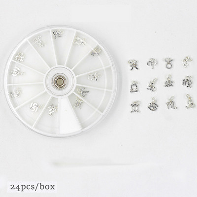 Brelocuri pentru unghii Piercing Bijuterii suspendate Modele din aliaj metalic Unghii 3D Pietre de decorare Acrilic Manichiura